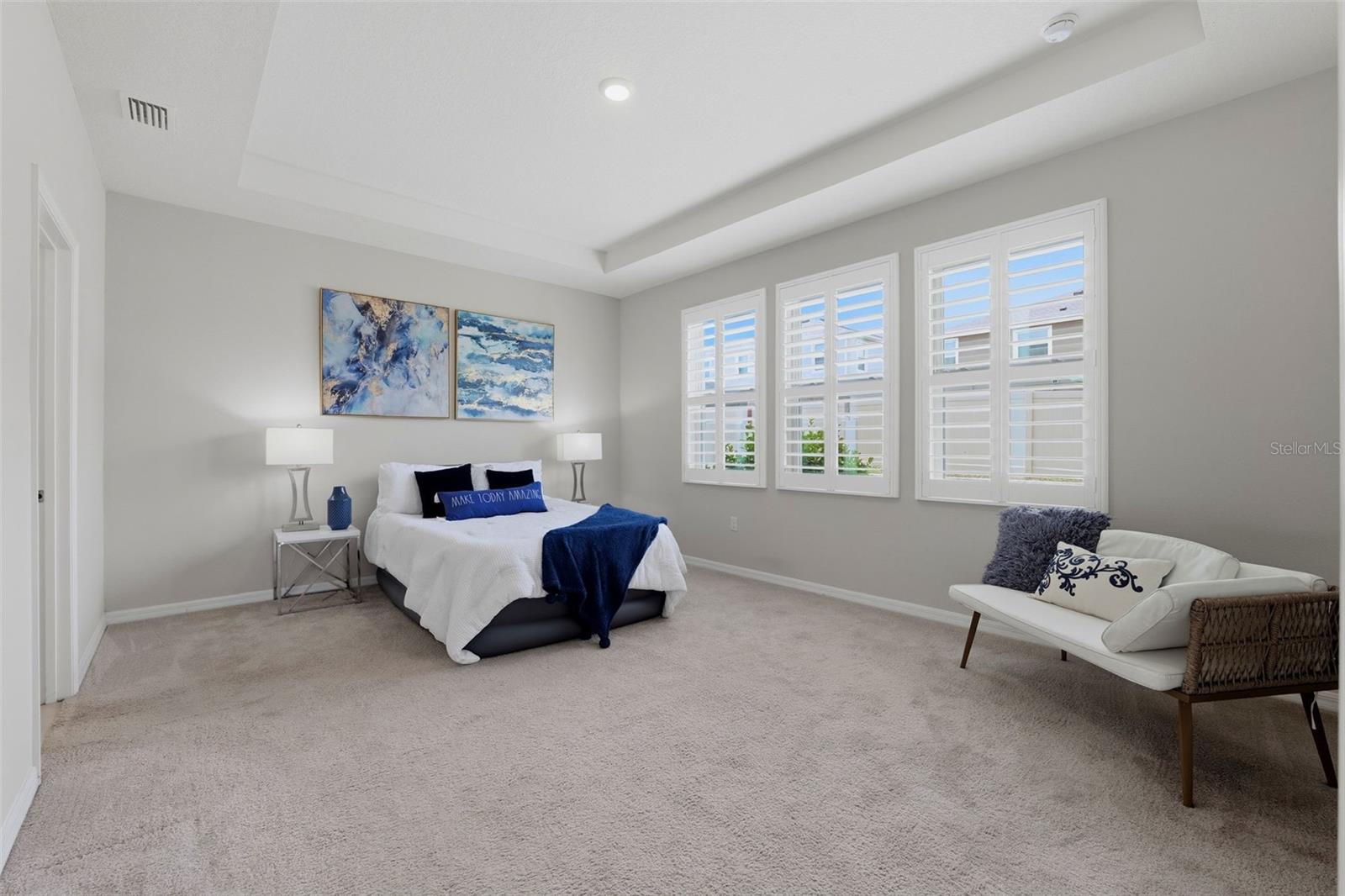 Primary Bedroom conveniently located towards the end of the home for comfort and privacy
