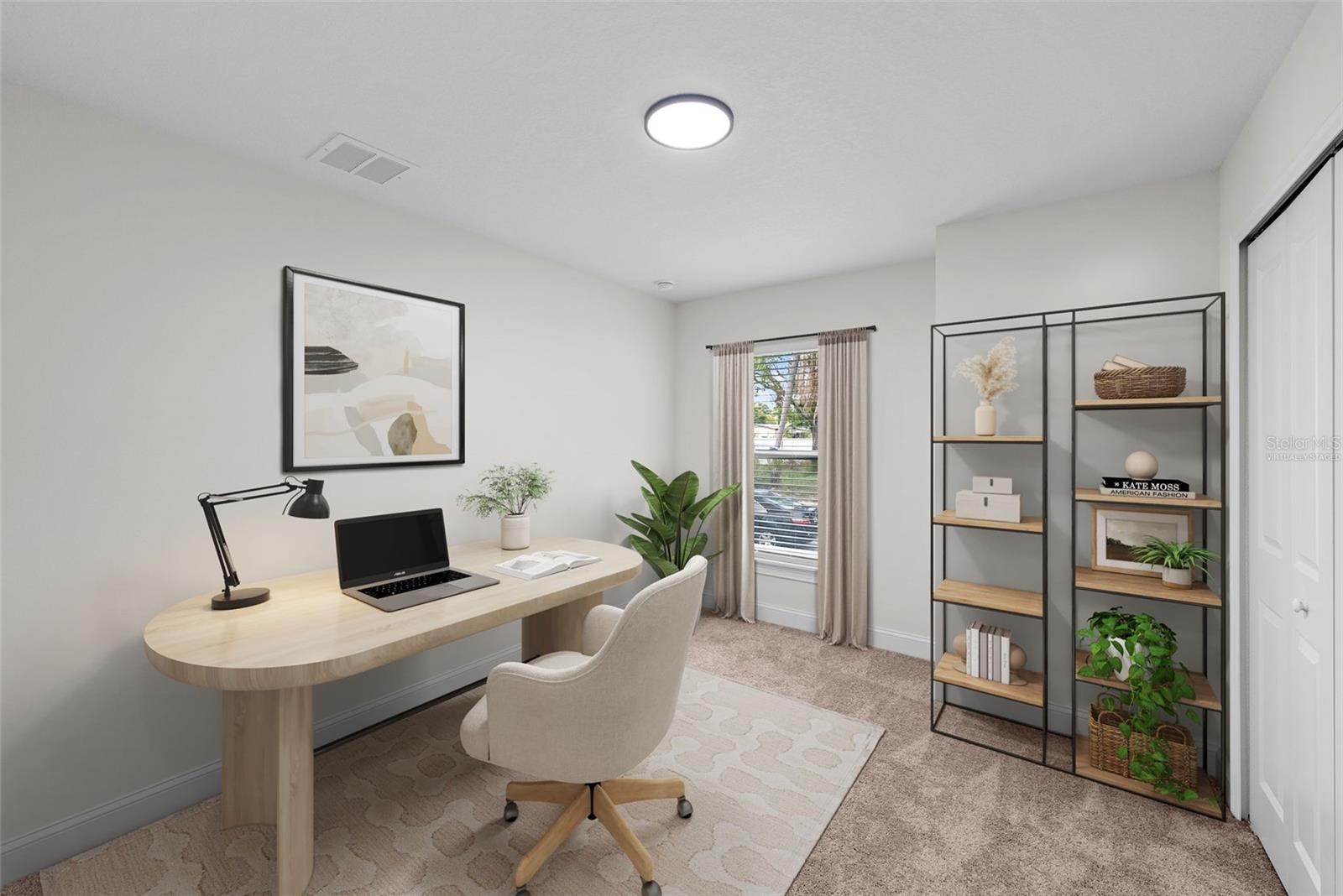 Virtually Staged - Bedroom 4, ideal for a home office too!