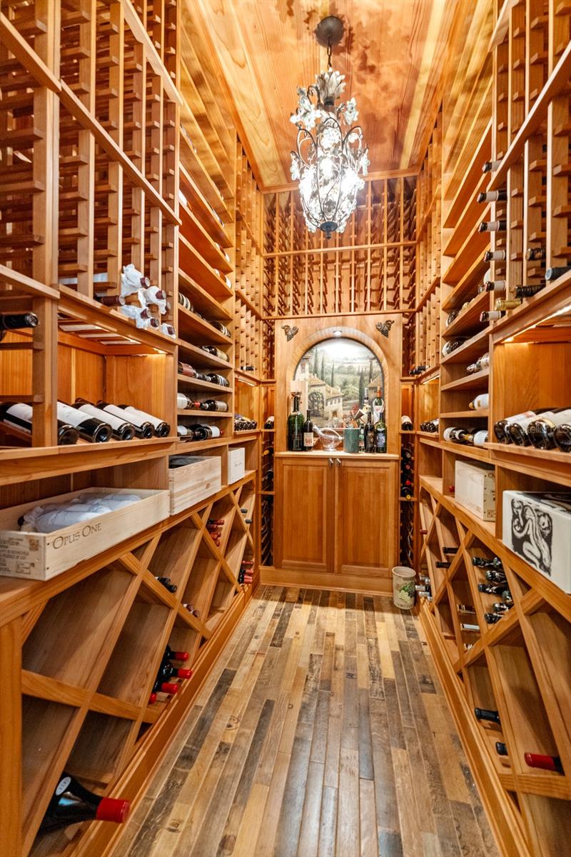 Climate controlled wine room
