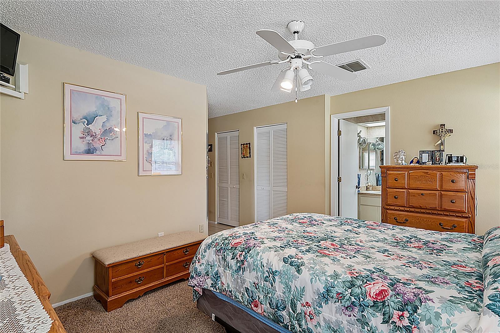 View of Double Doors for the Large Walk in Closet