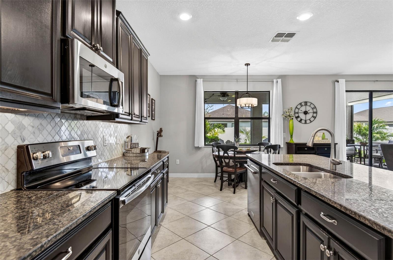 Kitchen with breakfast area