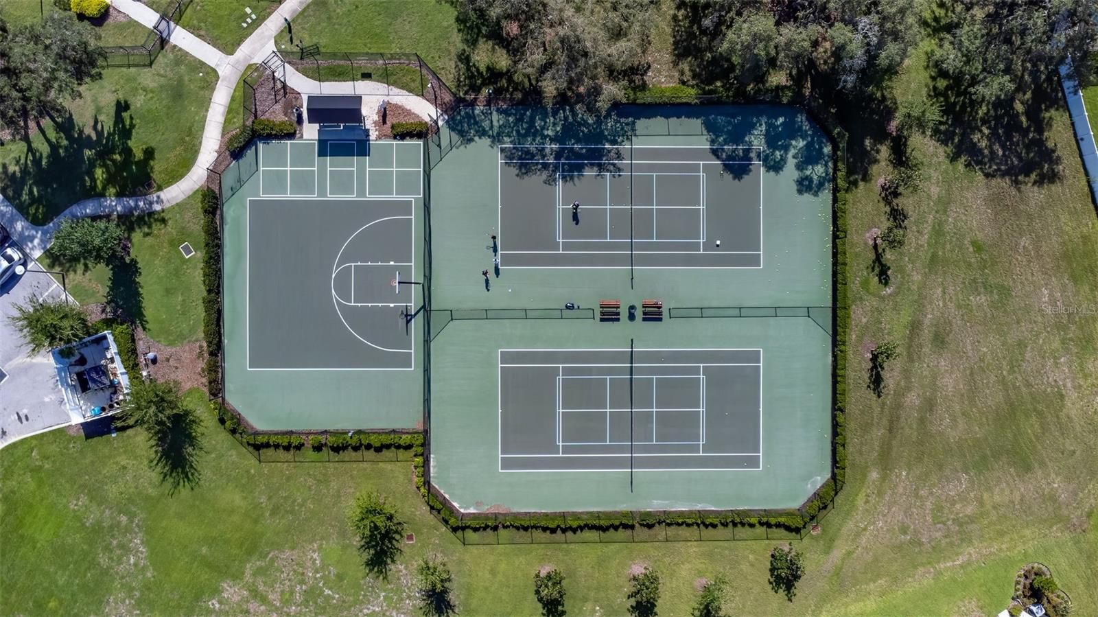 Clubhouse with pools