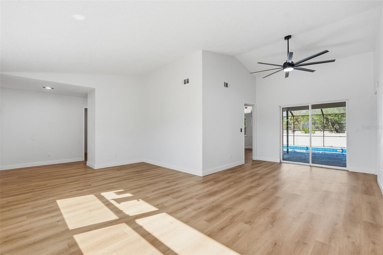 living room and dining room