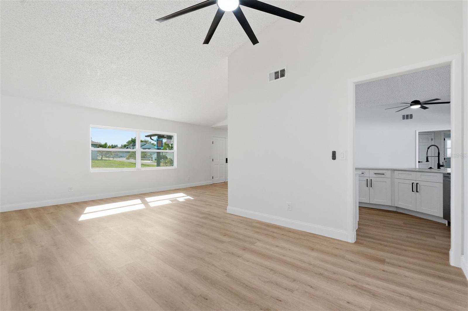 dining room and living room