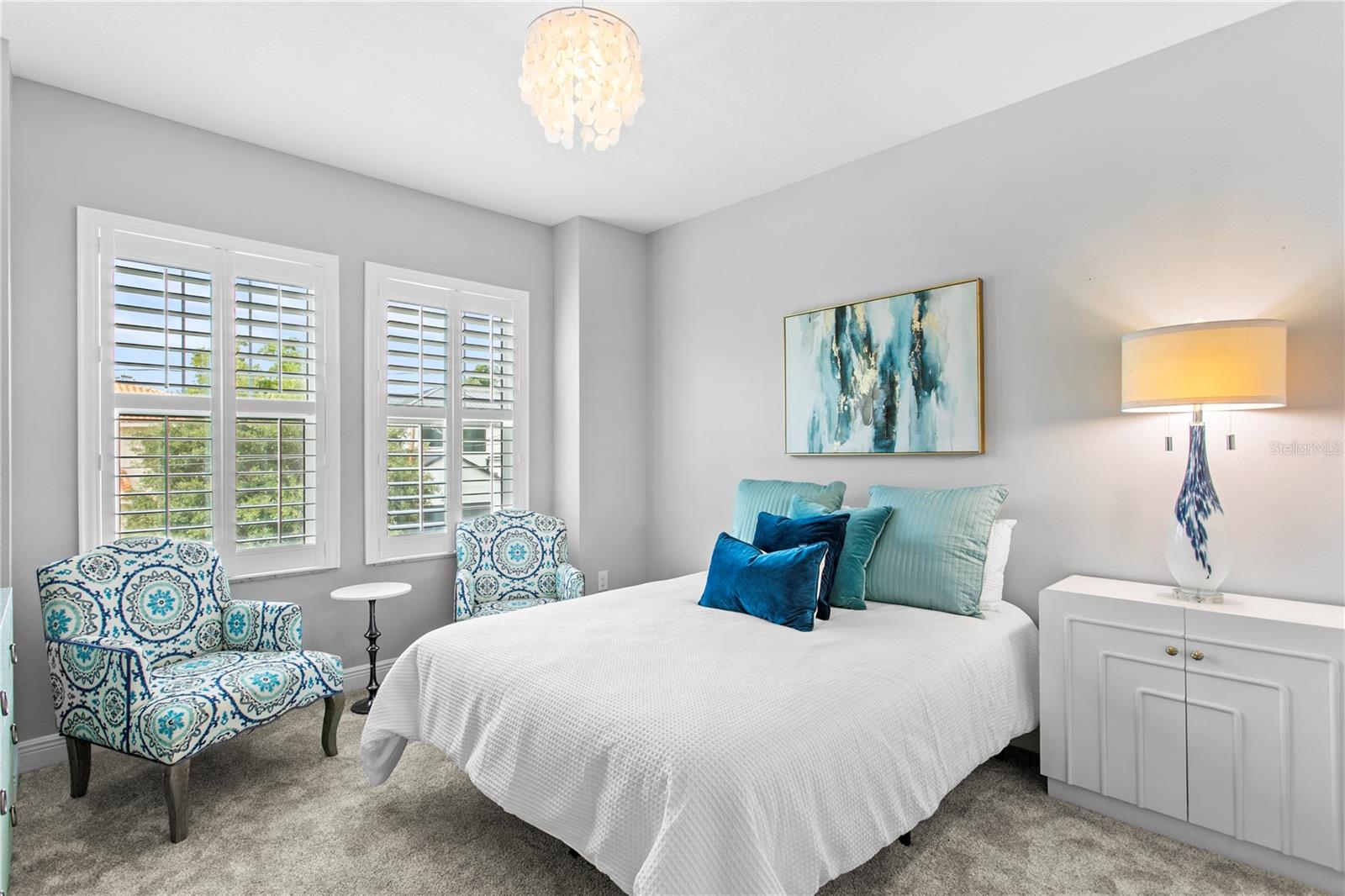 Nicely appointed secondary bedroom