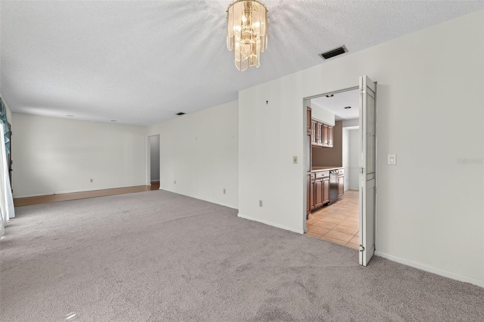 Combination Living Room and Dining Room