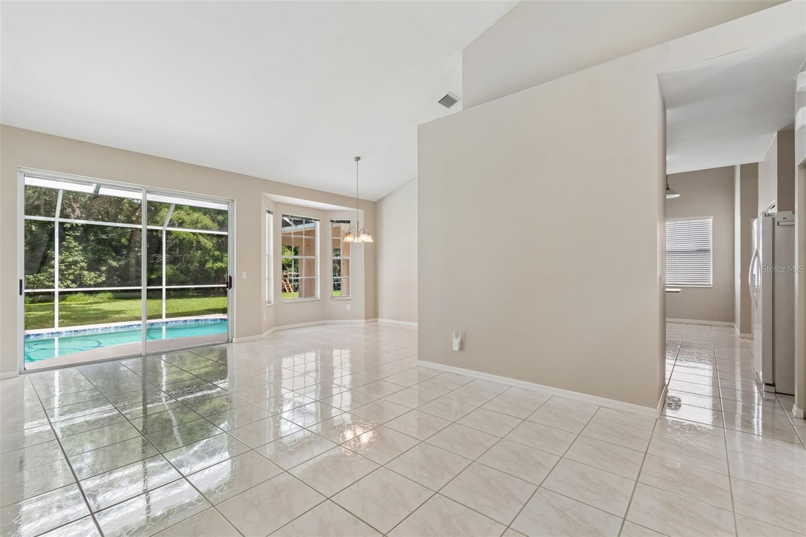 Great Room leads to pool