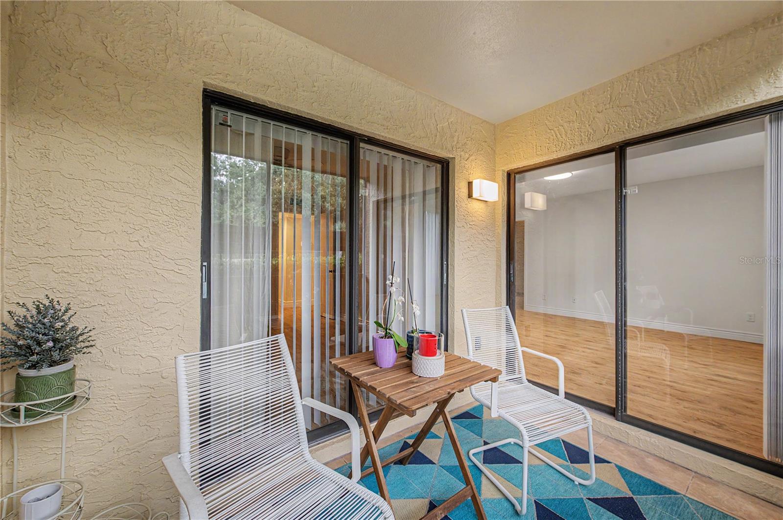 ENJOY hanging out on your SCREENED, private patio!