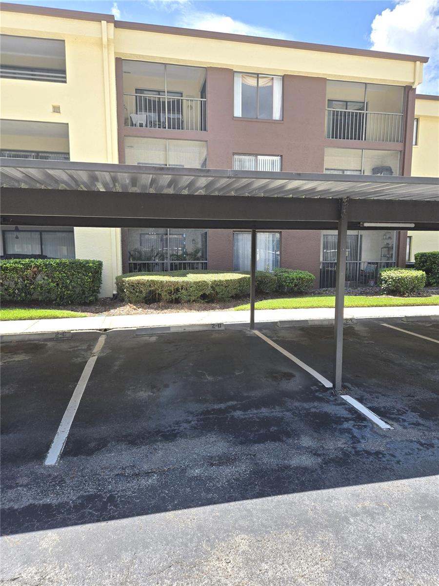 Designated covered parking space!