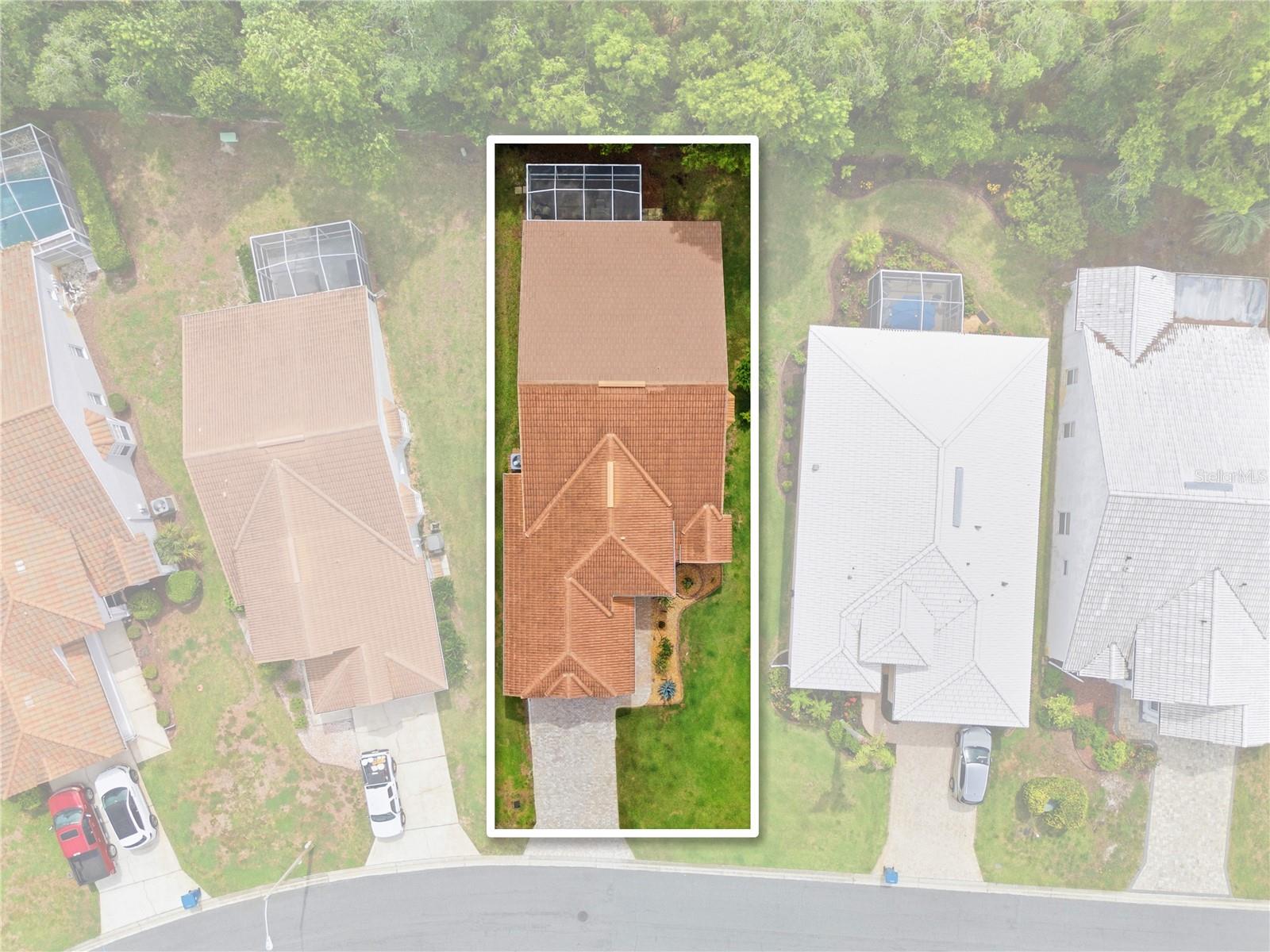 Birds Eye view house