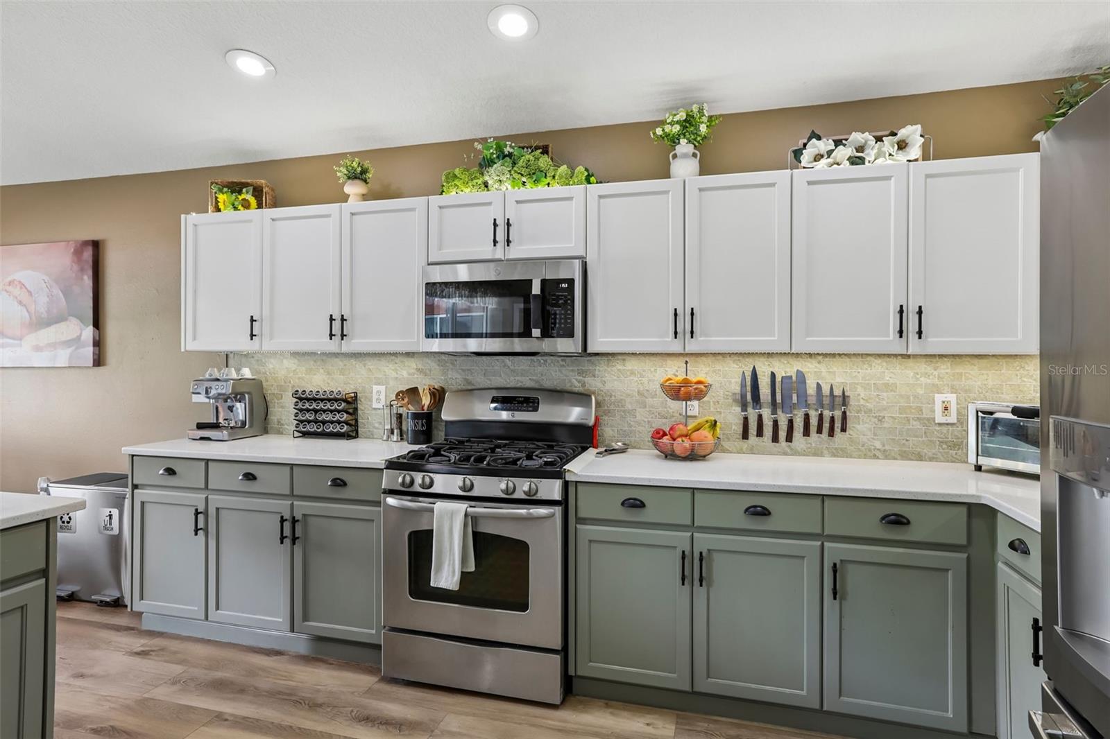 Updated cabinetry