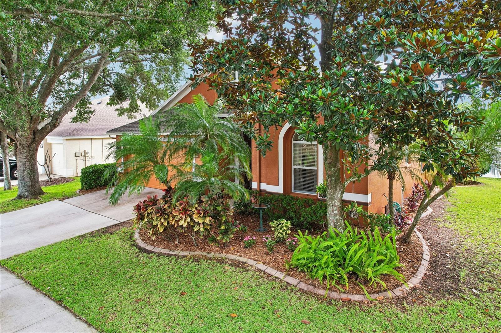 Mature landscaping
