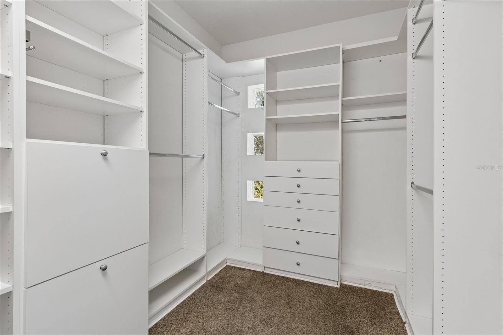 Primary walk in closet