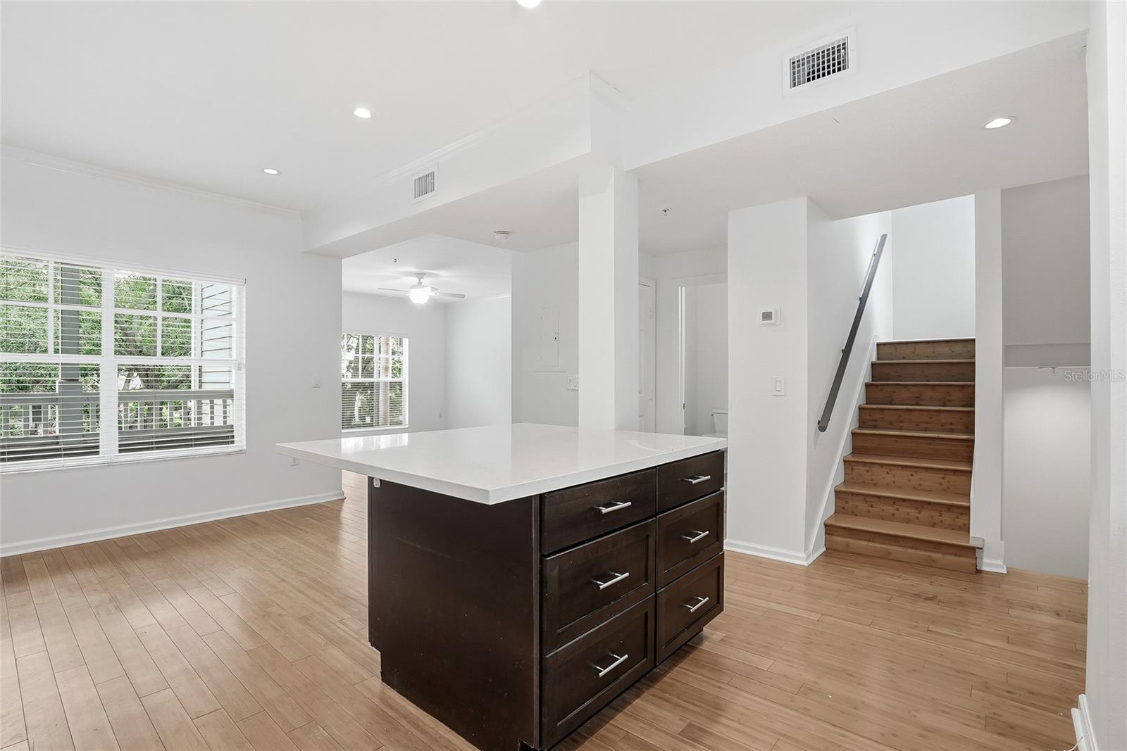 Open Floor Plan the stairs lead to the 3rd floor