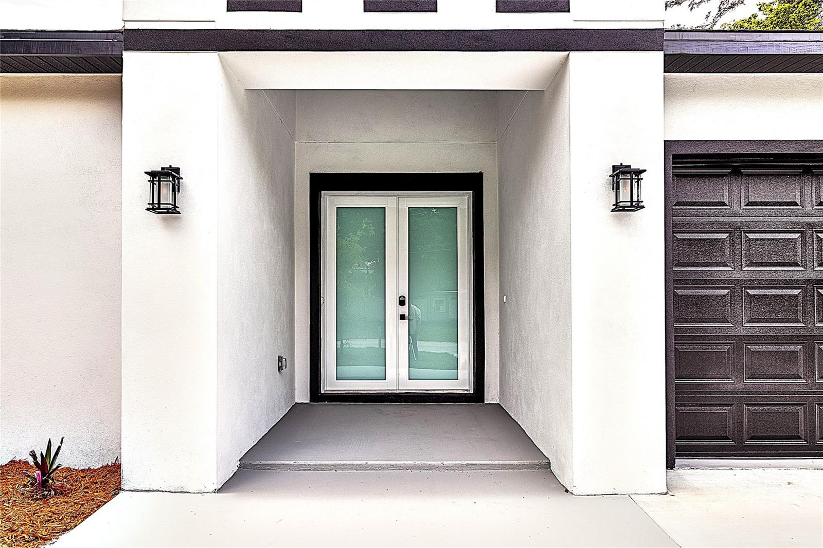 Grande entryway w/8-foot-tall double doors