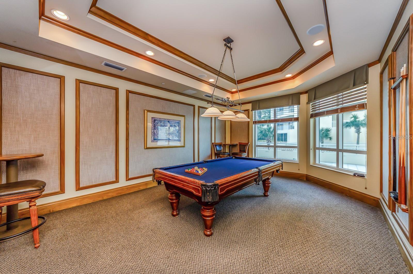 Billiards room