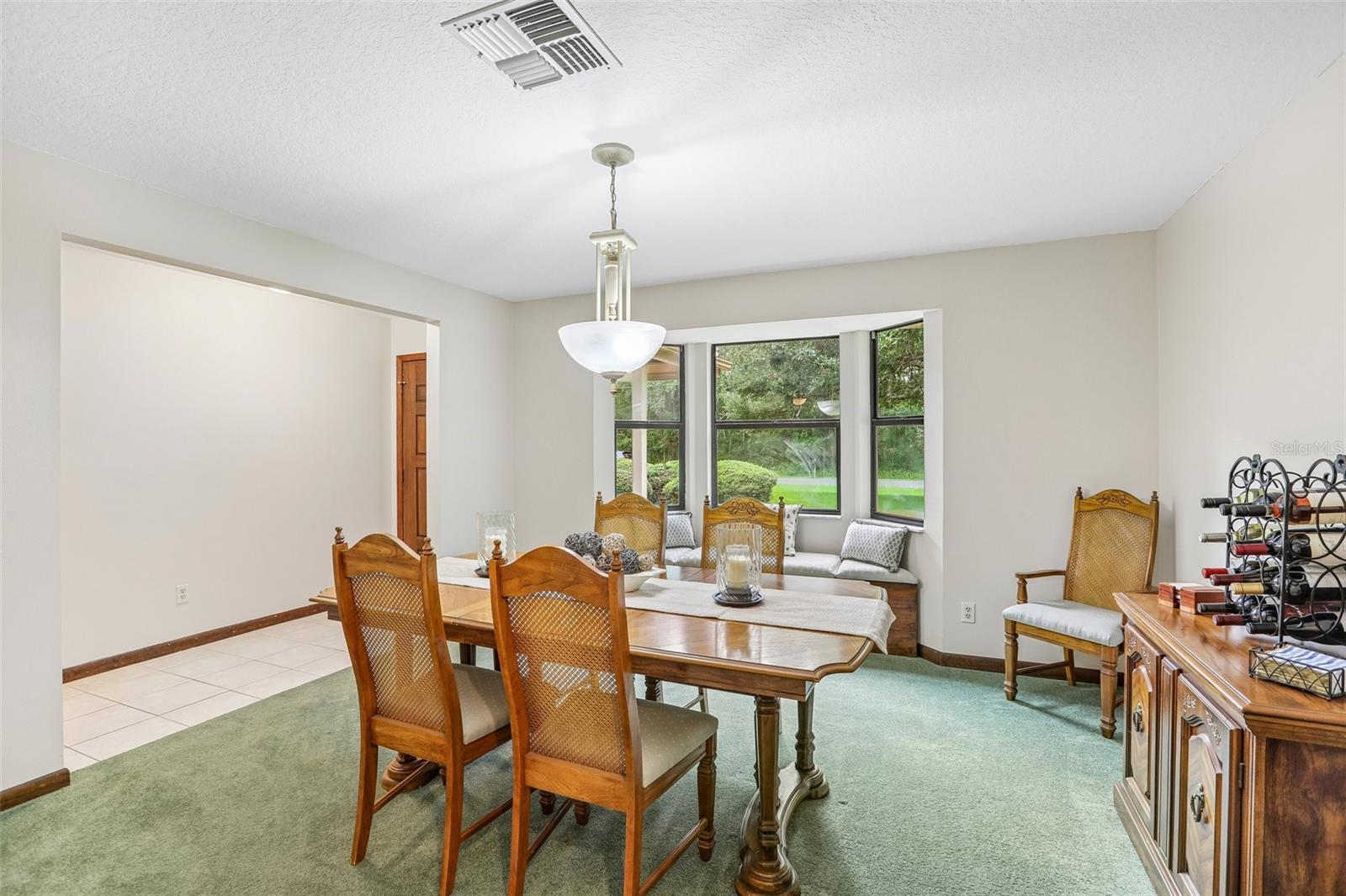 Formal Dining Room Views of Front Yard