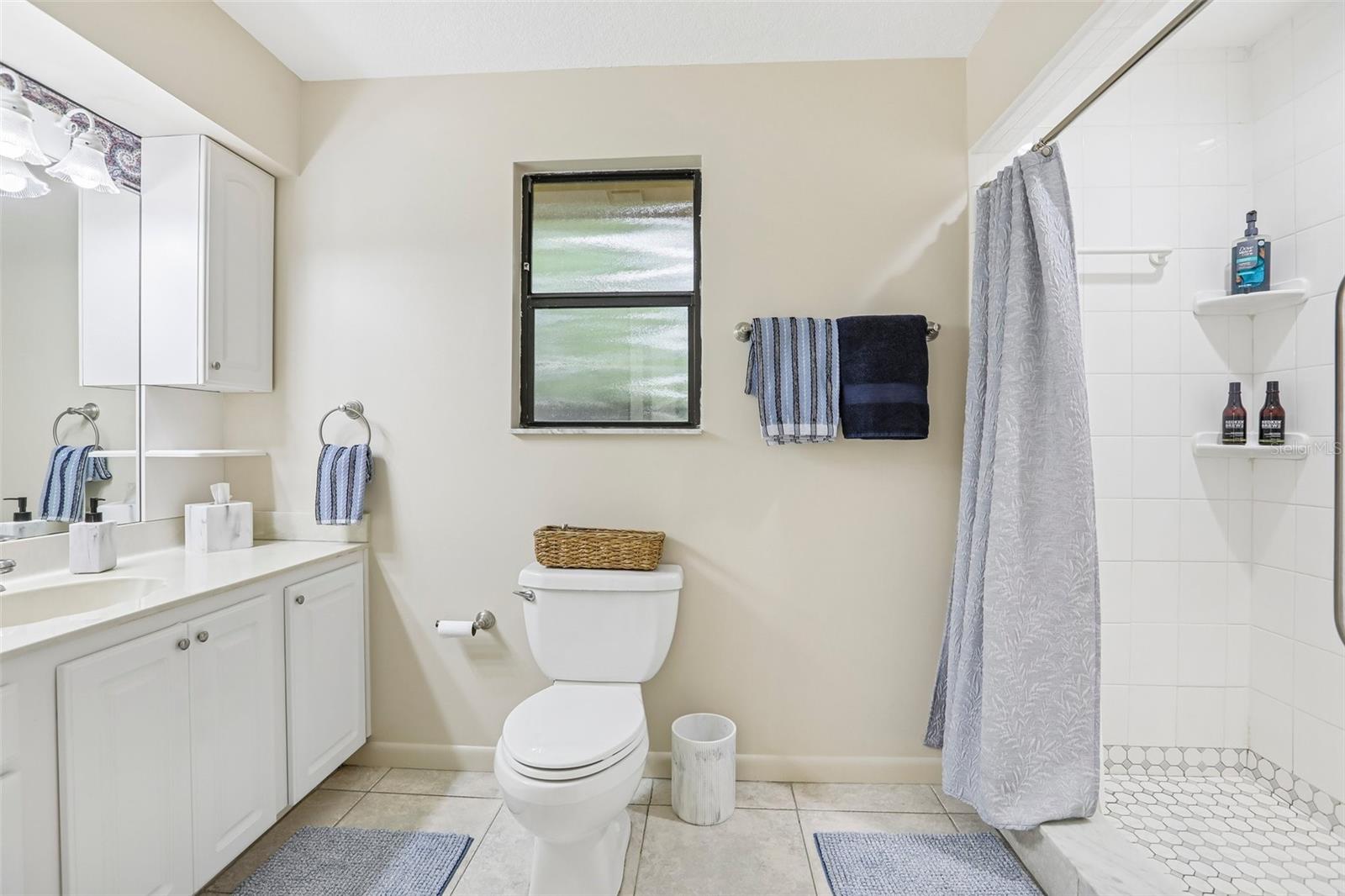 Larger Vanity - Shower