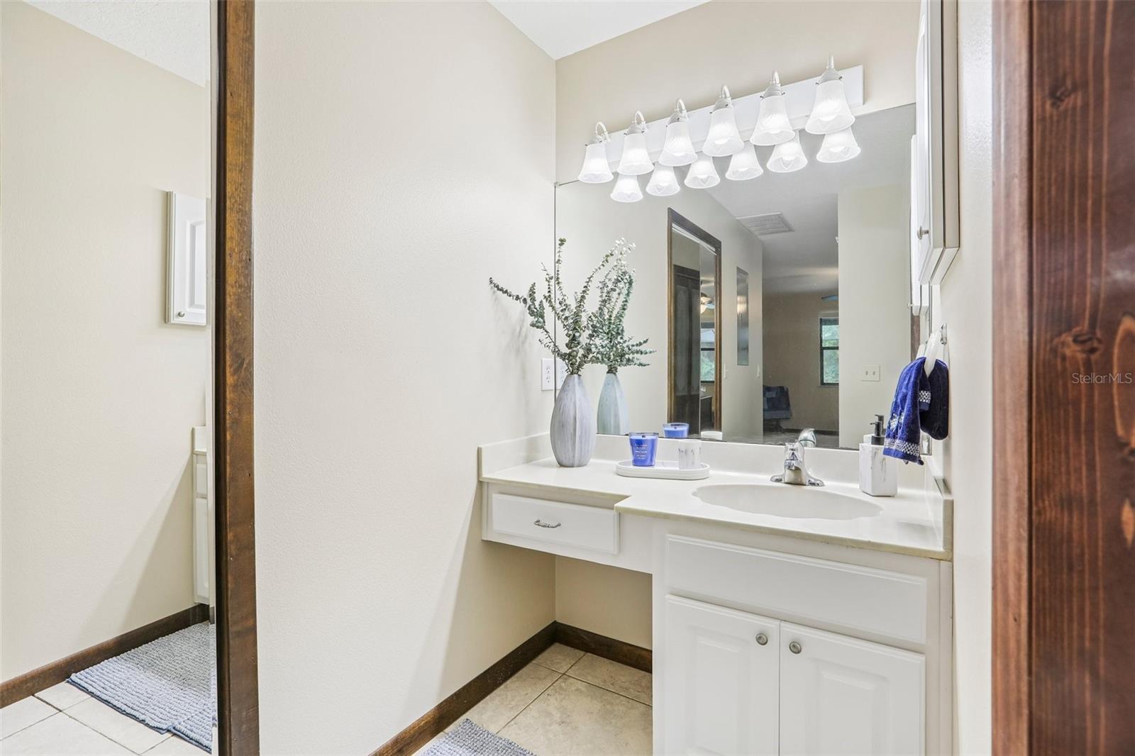 Smaller Vanity with Makeup Station