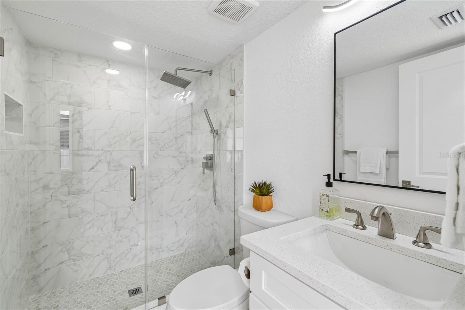 Unit B- Shared full bathroom