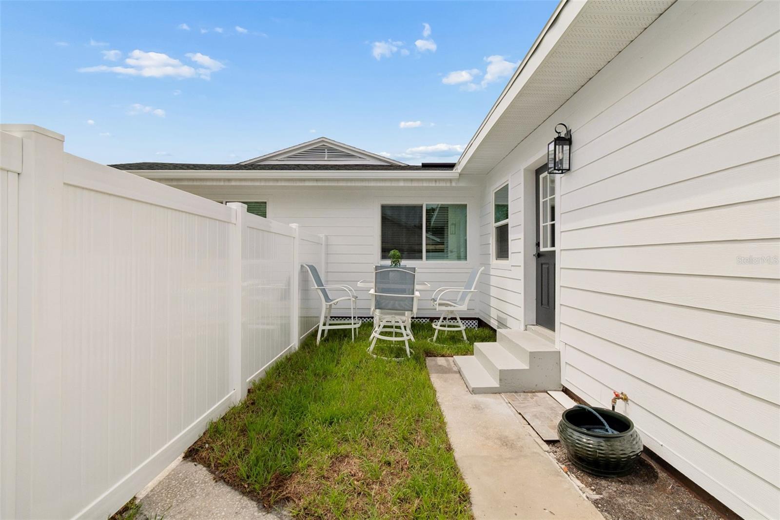 Unit B- Private backyard space