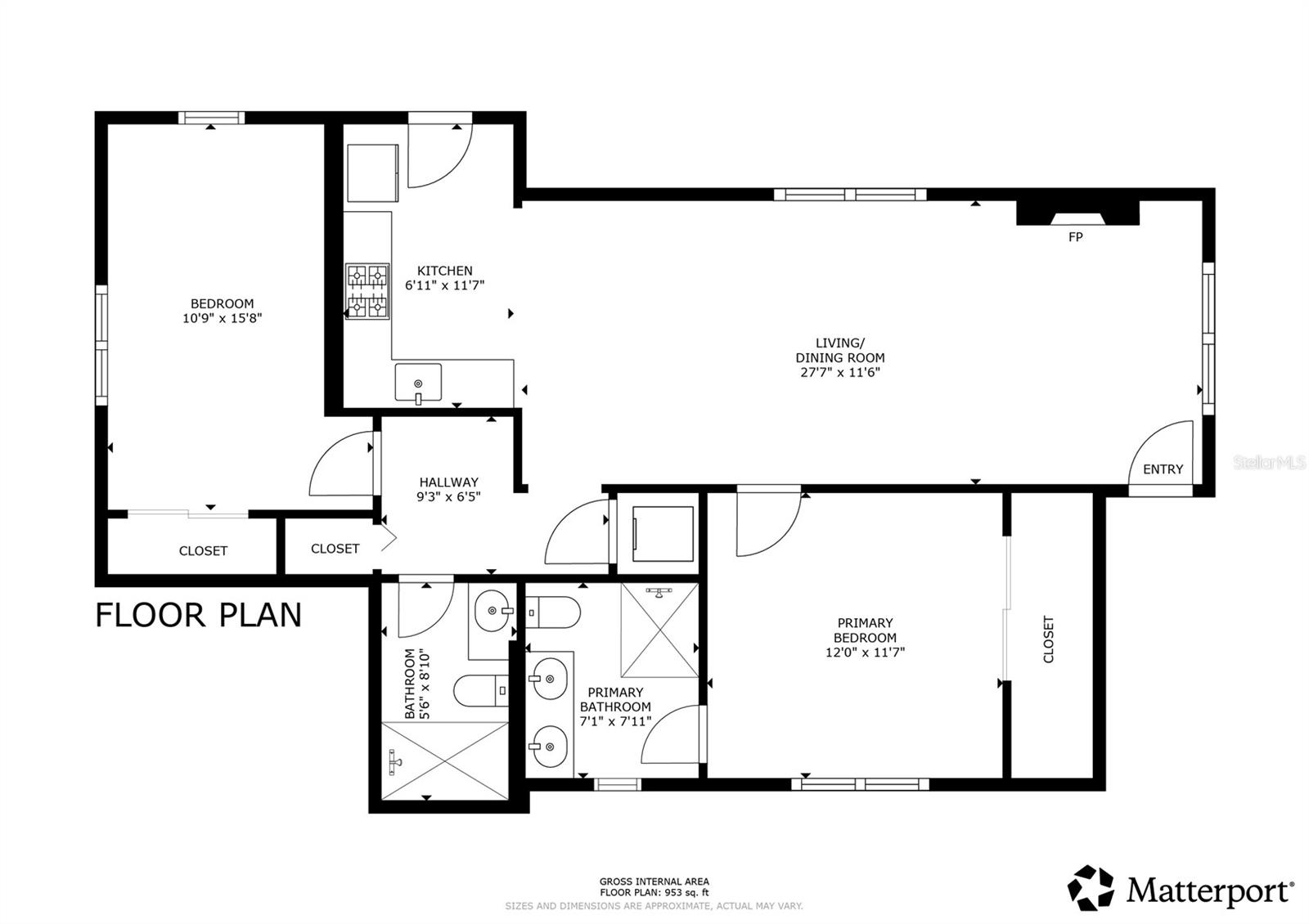 Unit A- 2bd/2ba