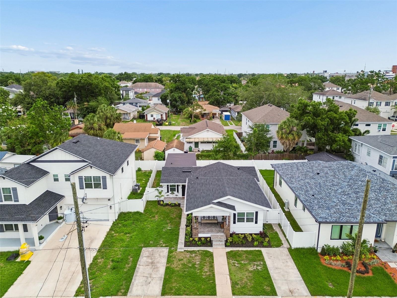 Private driveway for each unit