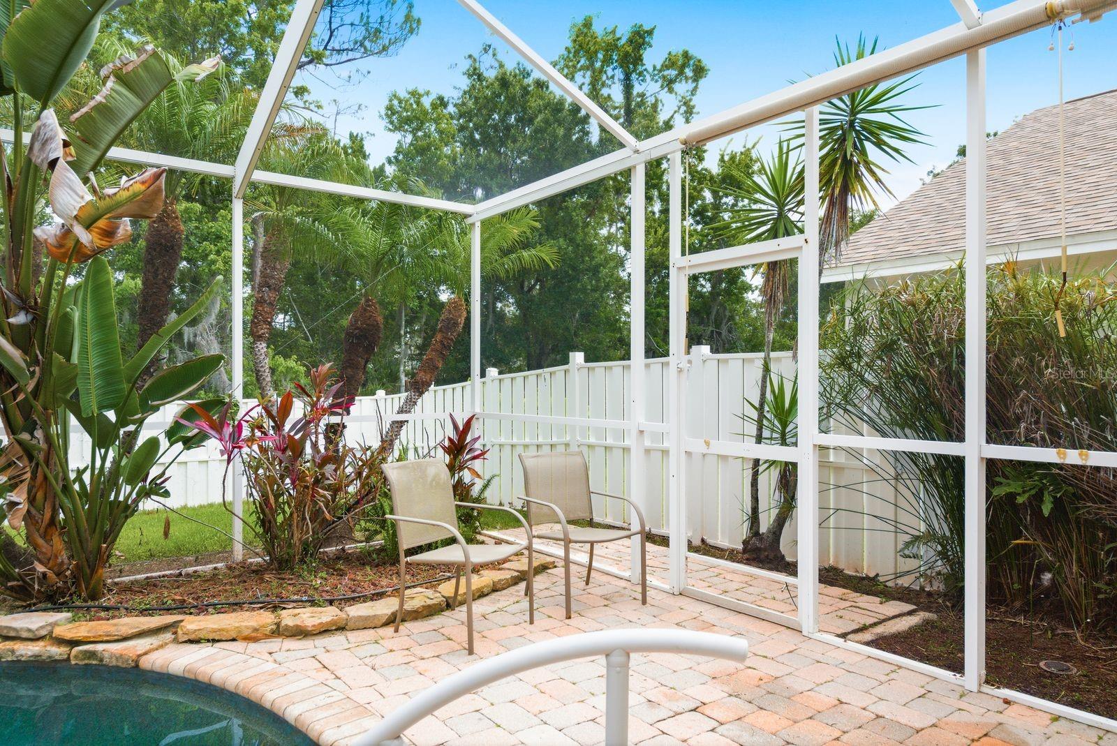 screened in pool