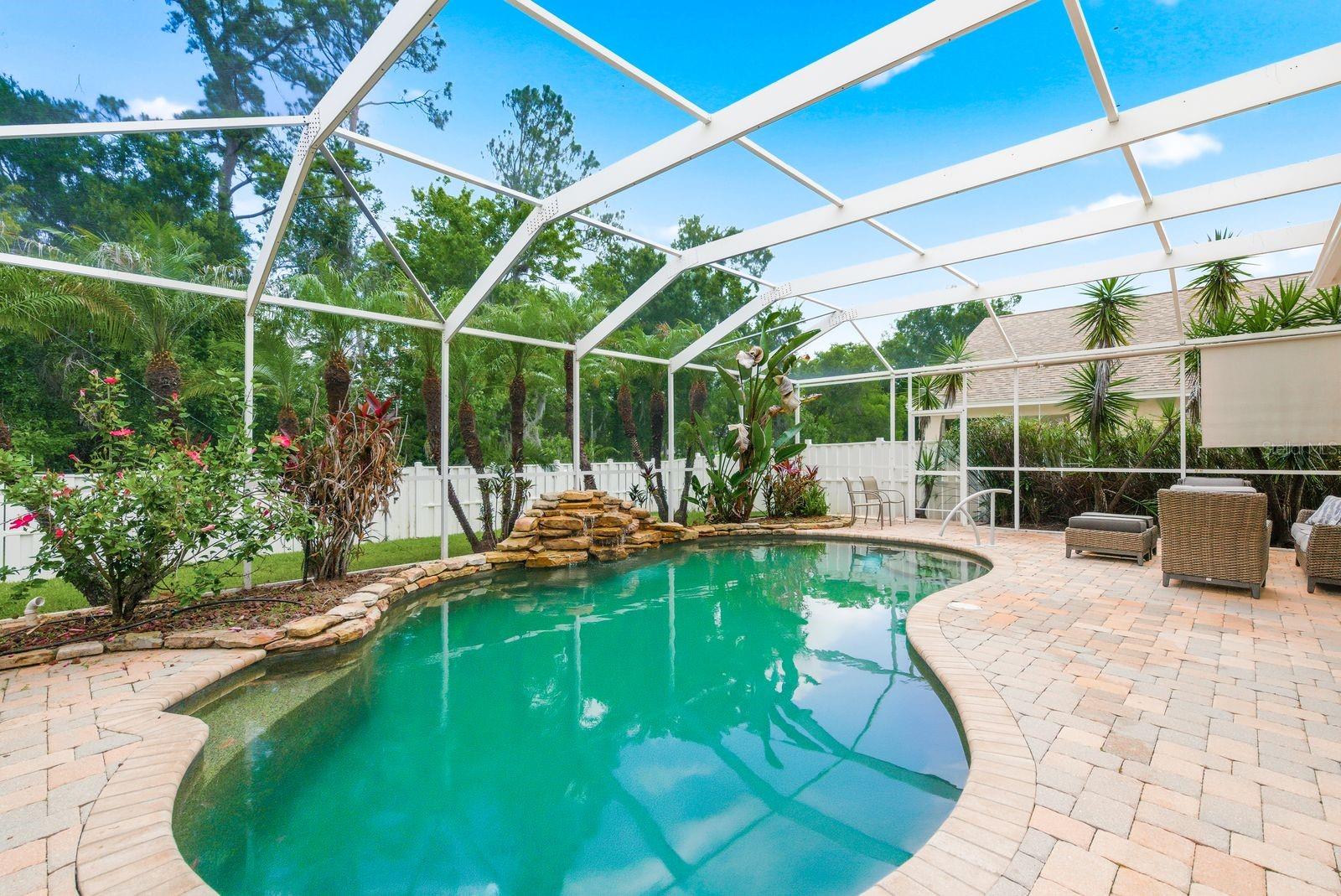 screened in pool