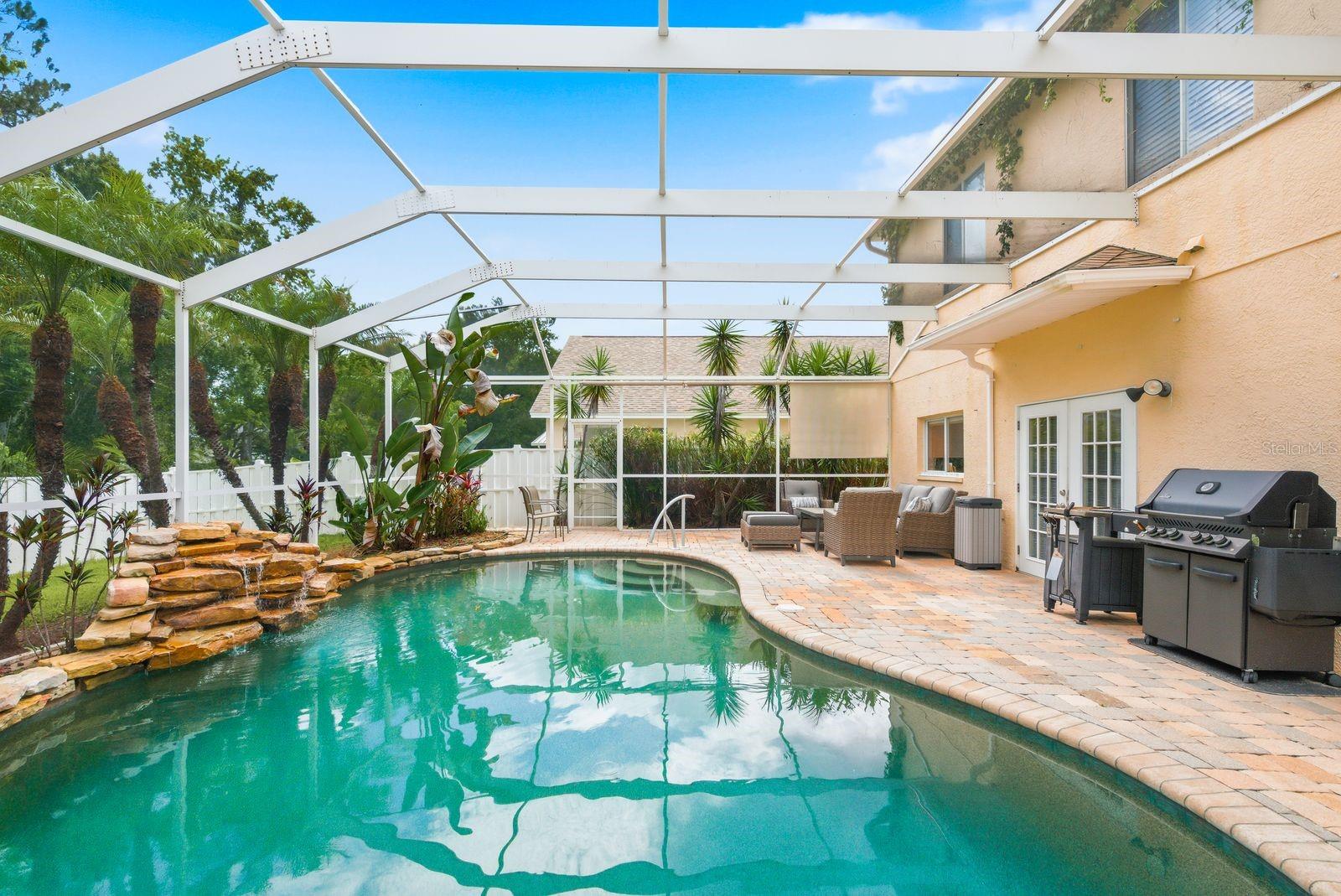 screened in pool