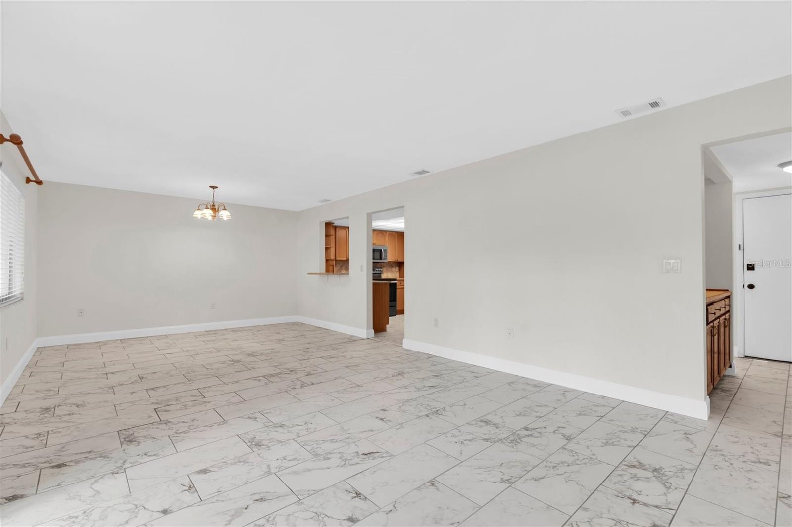 View of dining area from living room