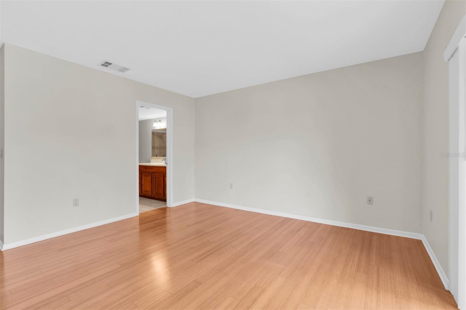 Spacious primary bedroom