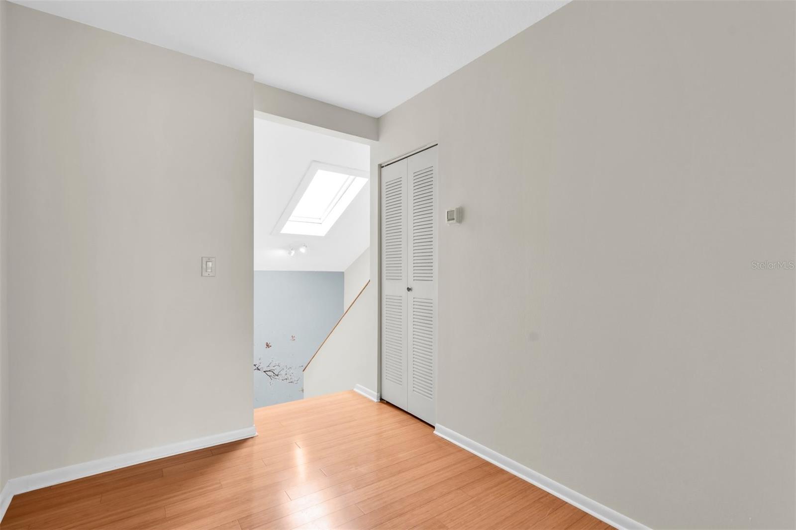 View of skylight from 2nd bedroom