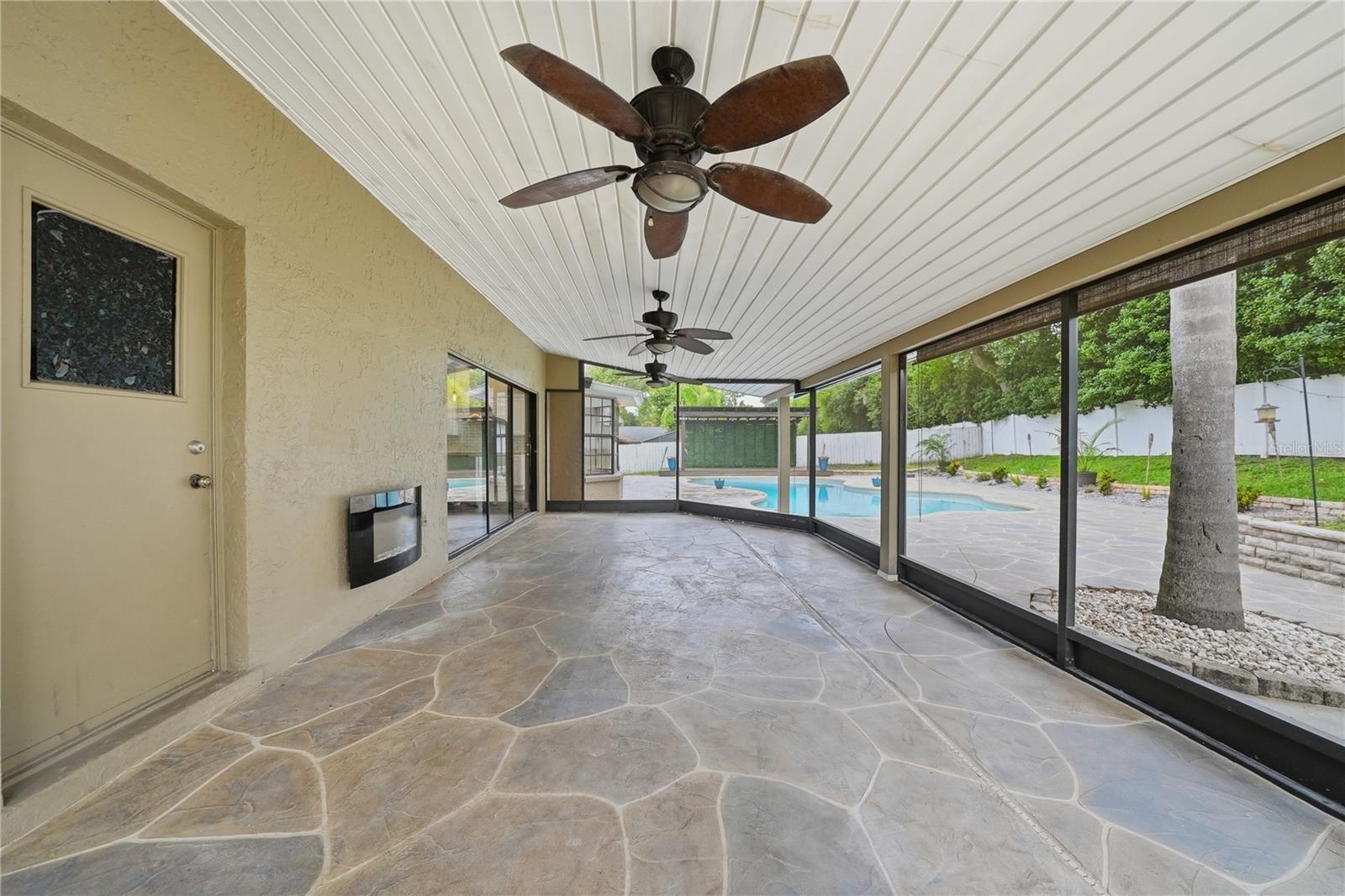 Screened lanai