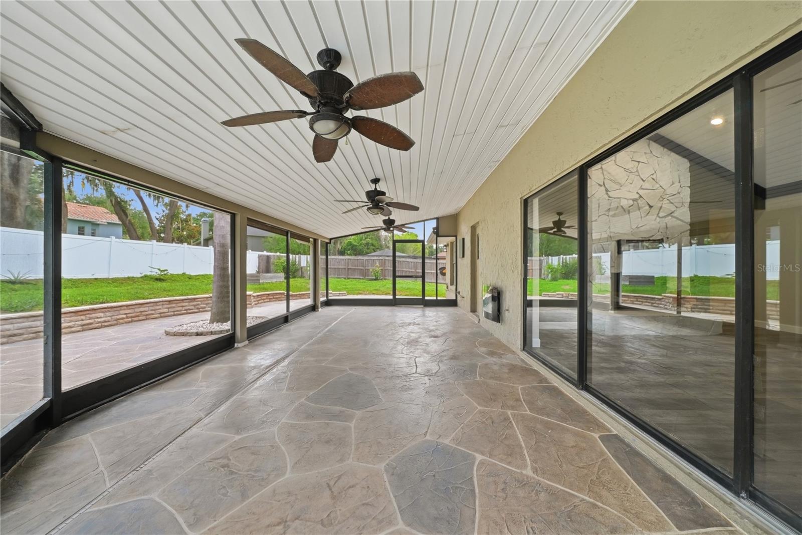 Screened lanai