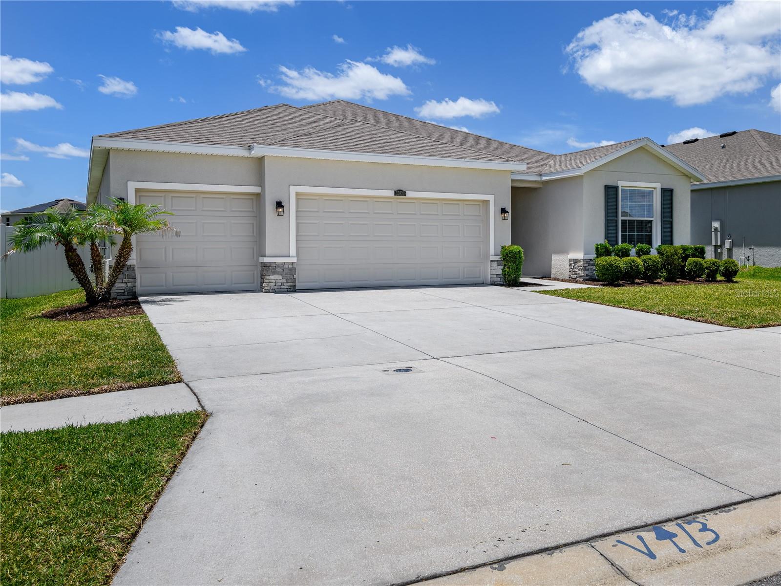 Three car garage- plenty of space for toys!