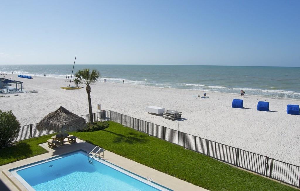 View of beach and pool area Pre Hurricane Helene - currently awaiting completion of landscaping