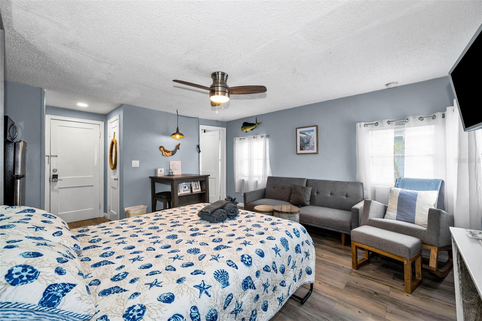 Living Area with murphy bed down