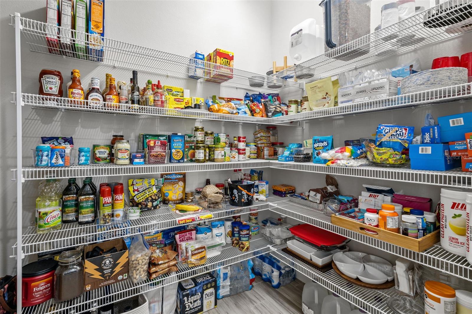 Walk-in pantry adds excellent everyday functionality