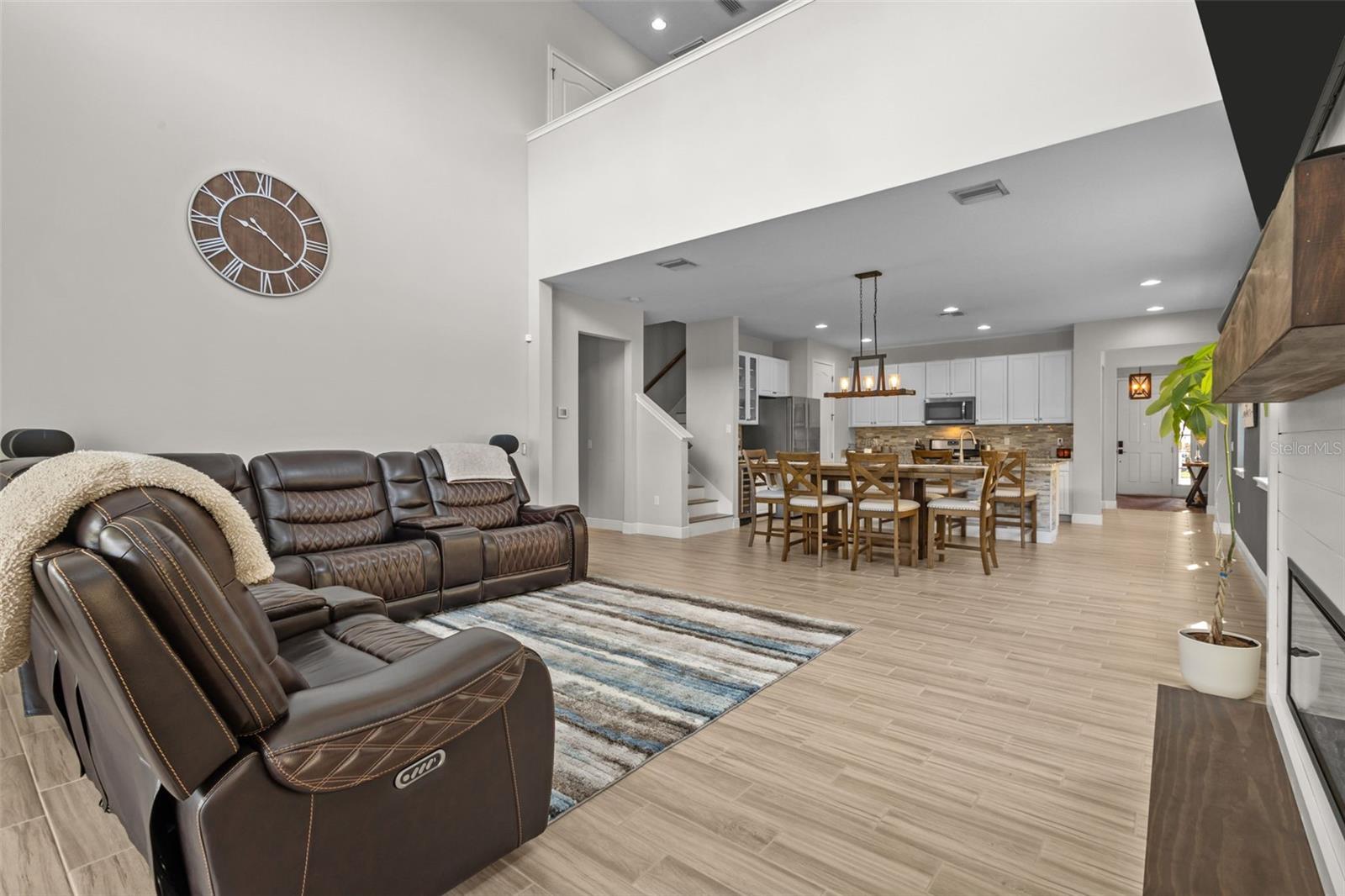 Open living space filled with natural light
