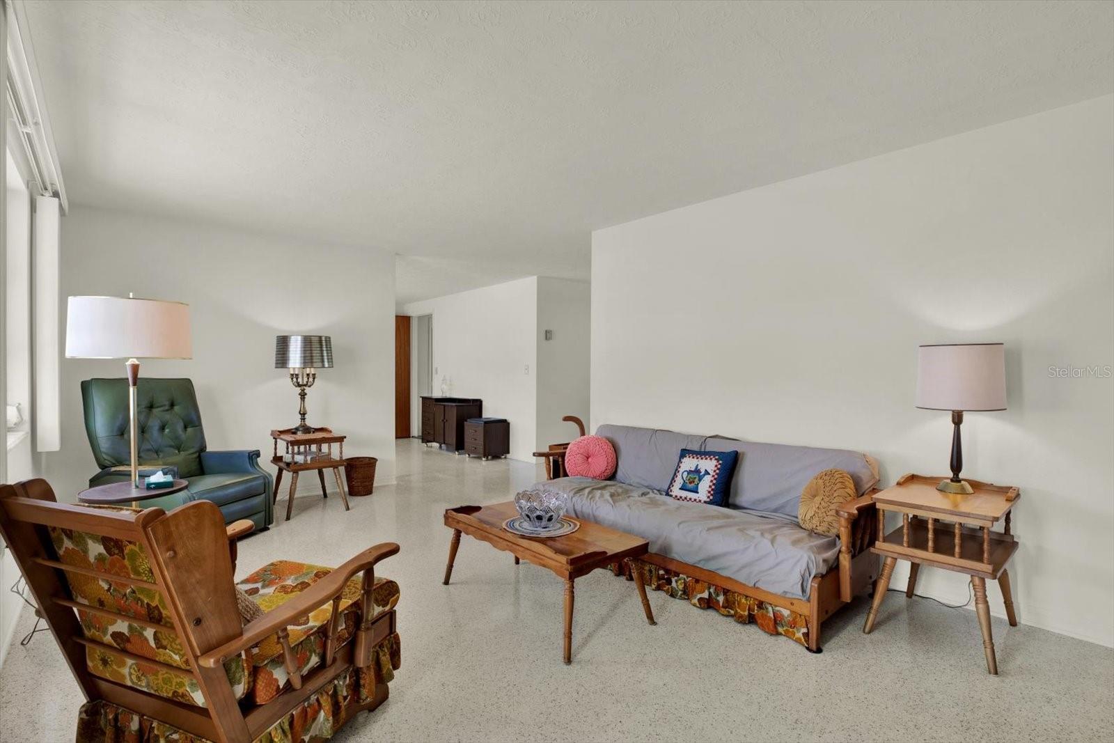 Living room from front entrance