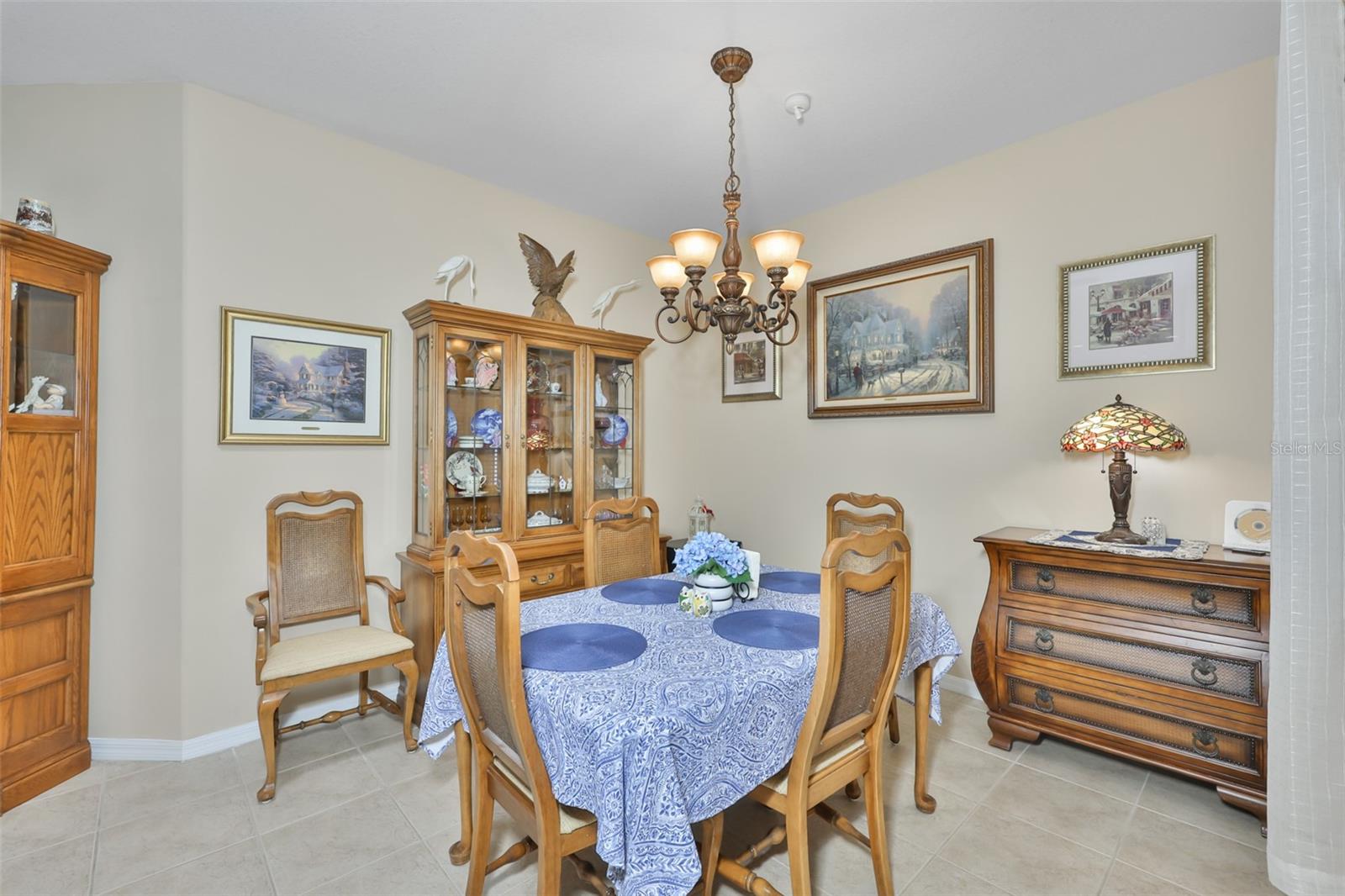 Lovely dinette doubles for formal or casual.