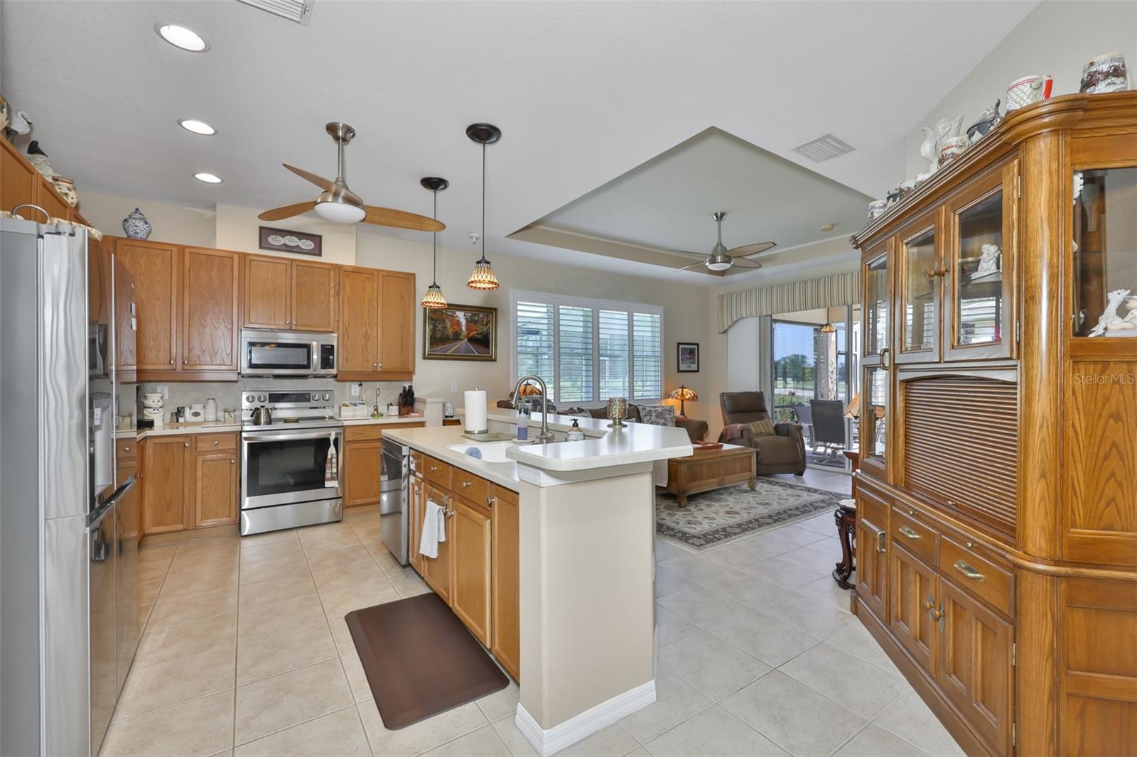 Plenty of cabinet space, counter space for prepping and a roomy pantry.