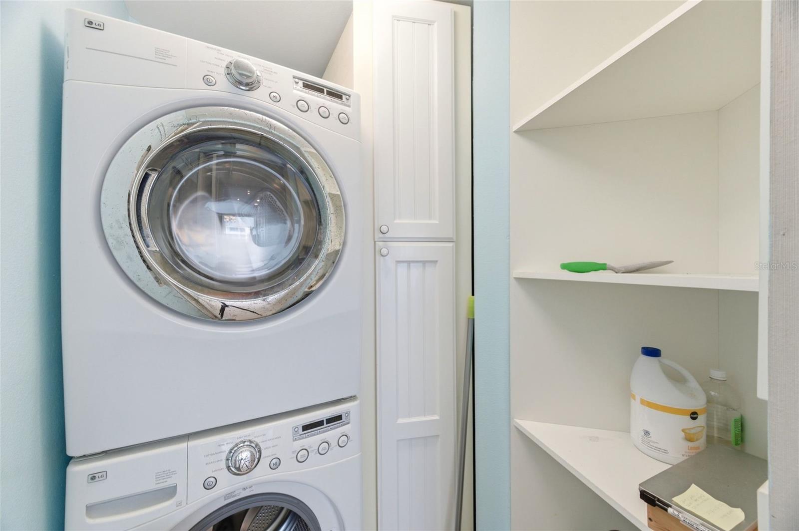 in-unit laundry room
