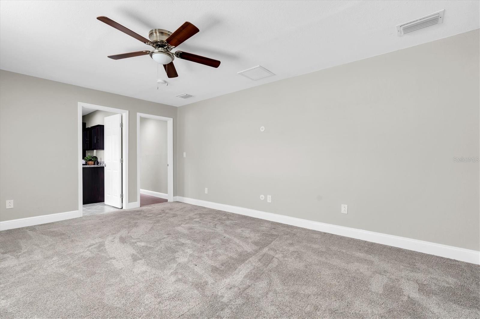 It's nice when the primary bedroom has its own wing of the house.