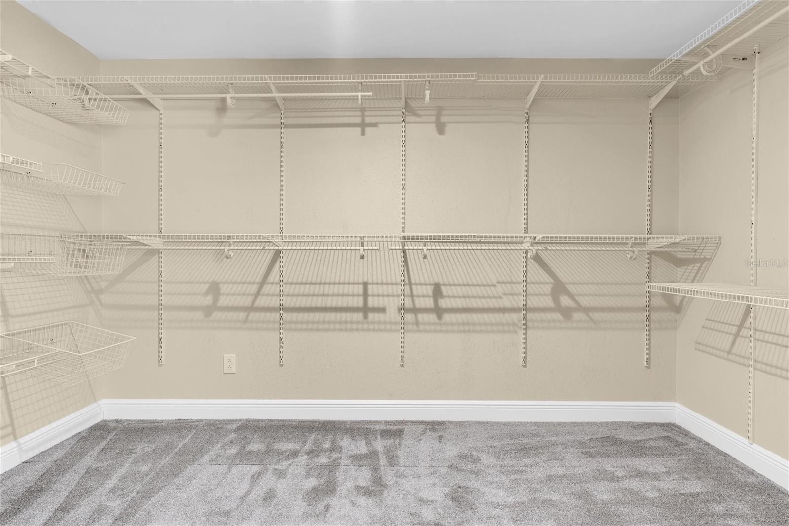 Okay, now let's talk about this closet for a second...