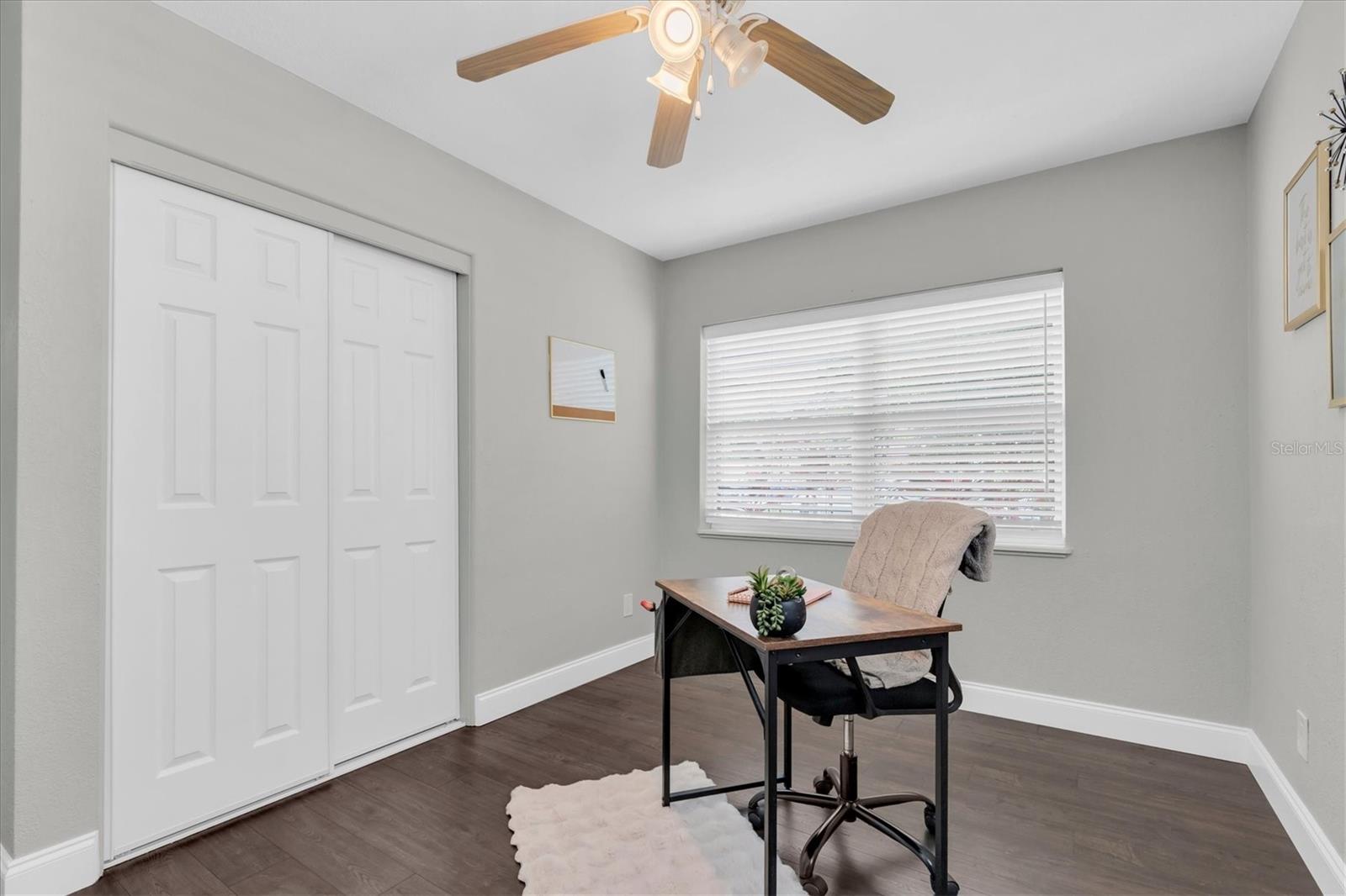 Home office? Gym? Guest room?  This room can pull double duty.