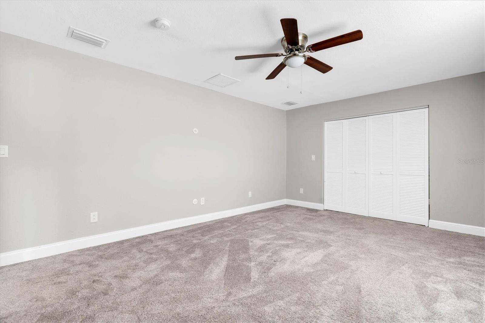 Plenty of room for a king bed without any crowding.