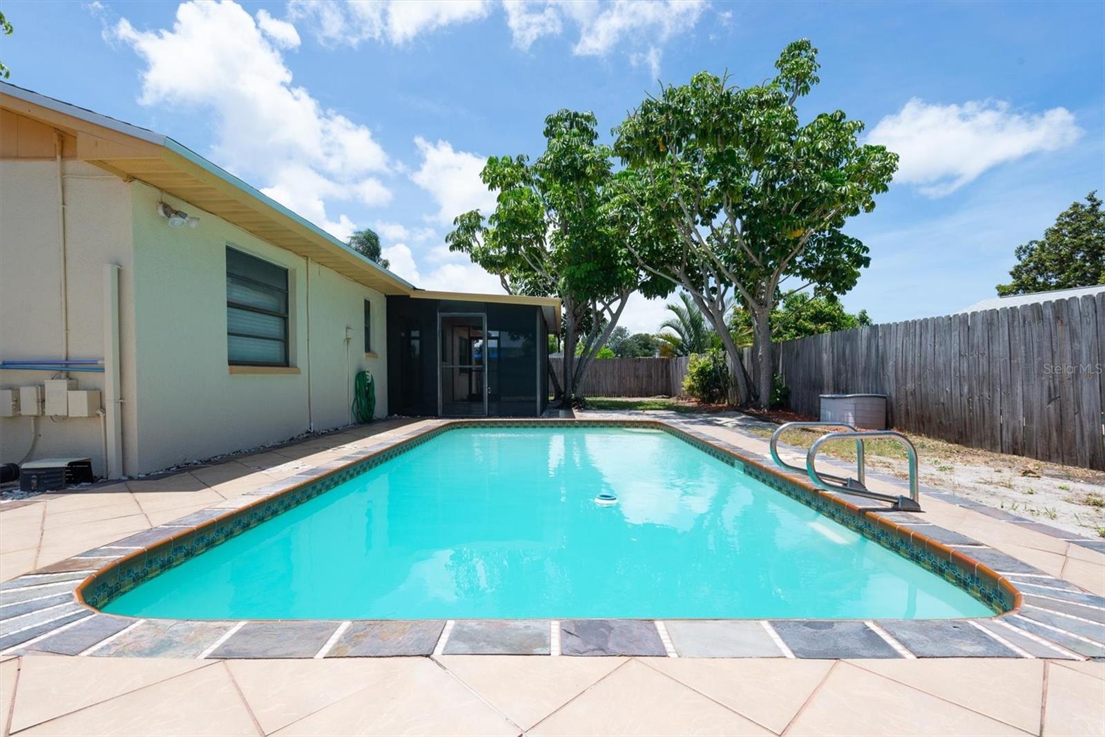 Pool in Fenced Backyard
