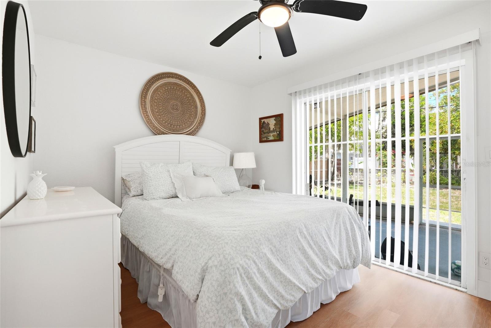 Bright Primary ensuite with private slider entry to enclosed lanai